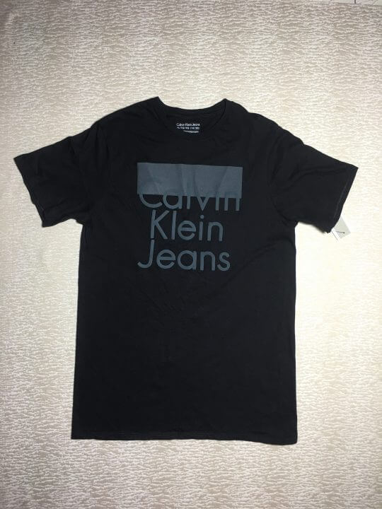 Áo thun polo nam Calvin Klein Jeans chính hãng cổ tròn cotton ngắn tay màu  đen size XL - Shop Đồ Hiệu Mỹ