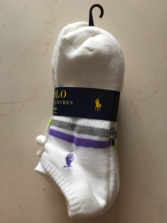 Bộ 6 đôi vớ ngắn nữ hiệu Polo Ralph Lauren màu trắng shoe size:4-10 sock  size: 9-11 - Shop Đồ Hiệu Mỹ