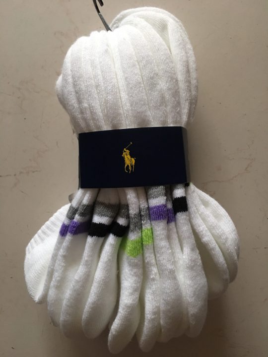 Bộ 6 đôi vớ ngắn nữ hiệu Polo Ralph Lauren màu trắng shoe size:4-10 sock  size: 9-11 - Shop Đồ Hiệu Mỹ