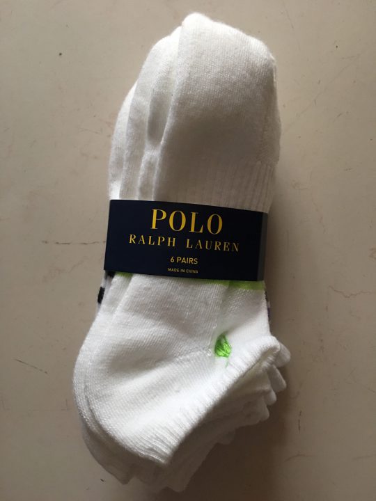 Bộ 6 đôi vớ ngắn nữ hiệu Polo Ralph Lauren màu trắng shoe size:4-10 sock  size: 9-11 - Shop Đồ Hiệu Mỹ