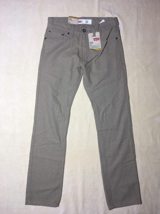 Quần jeans dài cotton nữ đáy ngắn ống đứng hiệu 511 Levi's slim fit màu xám size  14 chính hãng - Shop Đồ Hiệu Mỹ