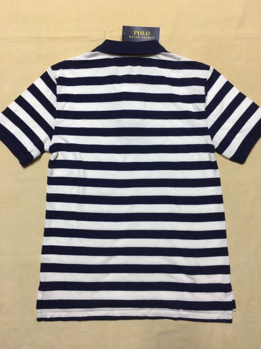 Áo thun bé trai 8-10 tuổi tay ngắn cổ bẻ cotton sọc ngang trắng đen hiệu Polo  Ralph Lauren size M hàng xách tay mỹ - Shop Đồ Hiệu Mỹ