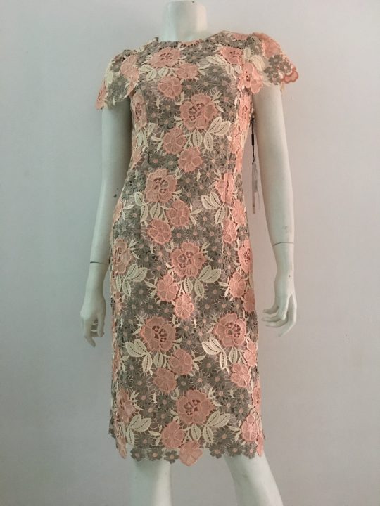 Đầm Hoa Nhí Vintage Dáng Xòe Luperi LFV3266 cổ vuông tay bồng xinh xắn dài  đầm qua gối may hai lớp vải mát - Tìm Voucher