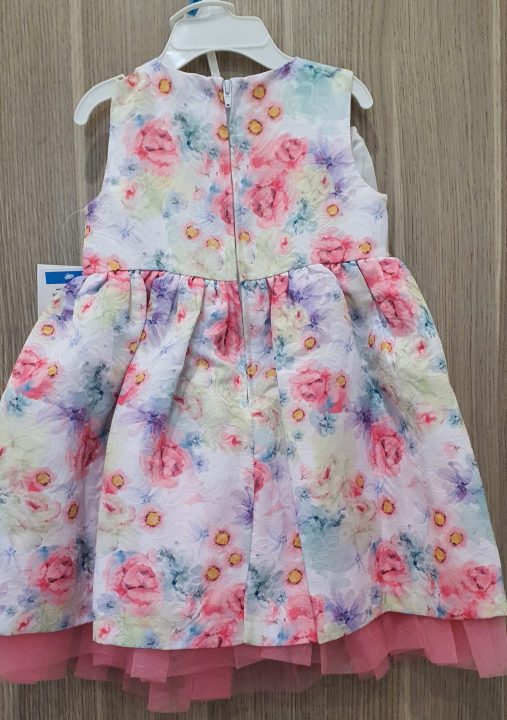 Đầm xòe công chúa bé gái 24 tháng tuổi màu hồng size 24M hiệu Bonnie baby hàng xách tay mỹ-1 Dam-xoe-cong-chua-be-gai-24-thang-tuoi-mau-hong-size-24M-hieu-Bonnie-baby-hang-xach-tay-my