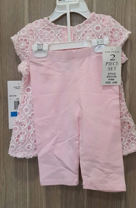 Set Bộ đồ bé gái 2 tuổi màu hồng size 24M hiệu Rare Editions hàng xách tay mỹ-1 Set-Bo-do-be-gai-2-tuoi-mau-hong-size-24M-hieu-Rare-Editions-hang-xach-tay-my