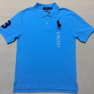 Áo-thun-bé-trai-14-15-16-17-18-19-20-tuổi-tay-ngắn-cổ-bẻ-cotton-màu-xanh-biển-hiệu-Polo-Ralph-Lauren-kiểu-classic-fit-size-L-XL-hàng-xách-tay-mỹ