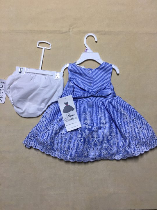 Đầm-xòe-công-chúa-bé-gái-cotton-không-tay-thắt-nơ-eo-1-1.5-tuổi-màu-xanh-hiệu-Rare-Editions-hàng-xách-tay-mỹ-2