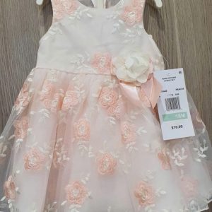 Dam-ren-cong-chua-theu-hoa-be-gai-18-thang-dep-mau-phan-size-18M-hieu-Rare-Editions-hang-xach-tay-my