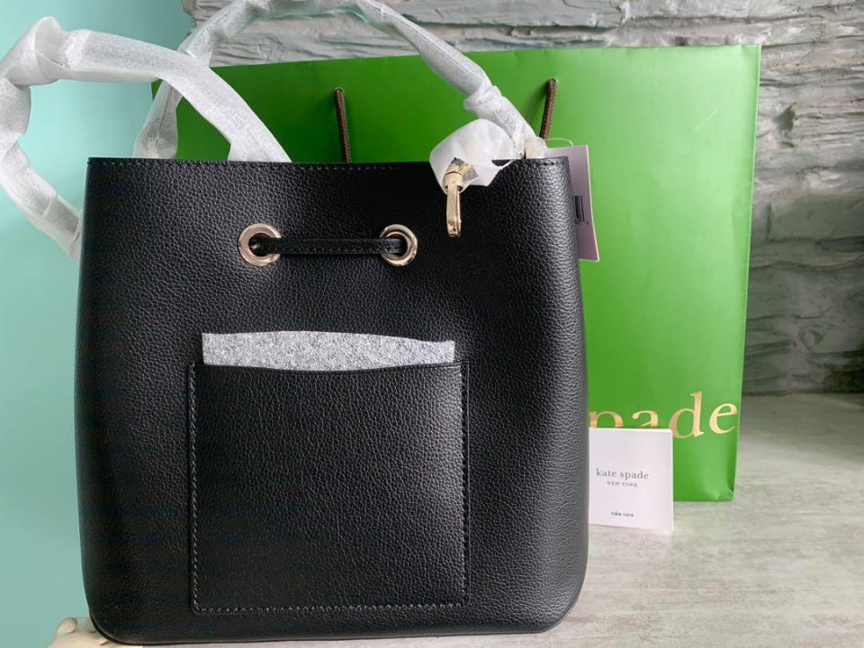 Túi đeo chéo nữ Kate Spade New York da eva màu đen size lớn 2020-Kate Spade  New York eva large bucket bag authentic - Shop Đồ Hiệu Mỹ