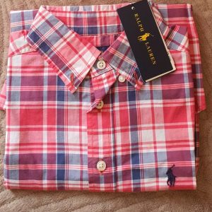 Ao-so-mi-be-trai-8-tuoi-soc-caro-tay-dai-cotton-kieu-Natural-Stretch-hieu-Ralph-Lauren-size-S