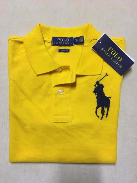 Áo Thun Polo Nam Polo Ralph Lauren Cotton Cổ Bẻ Ngắn Tay Màu Vàng Size Xl  Hàng Mỹ Chính Hãng - Đồ Hiệu Mỹ - Hàng Xách Tay Mỹ
